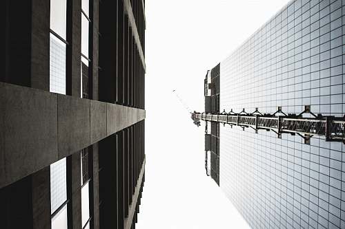 high rise black glass building urban